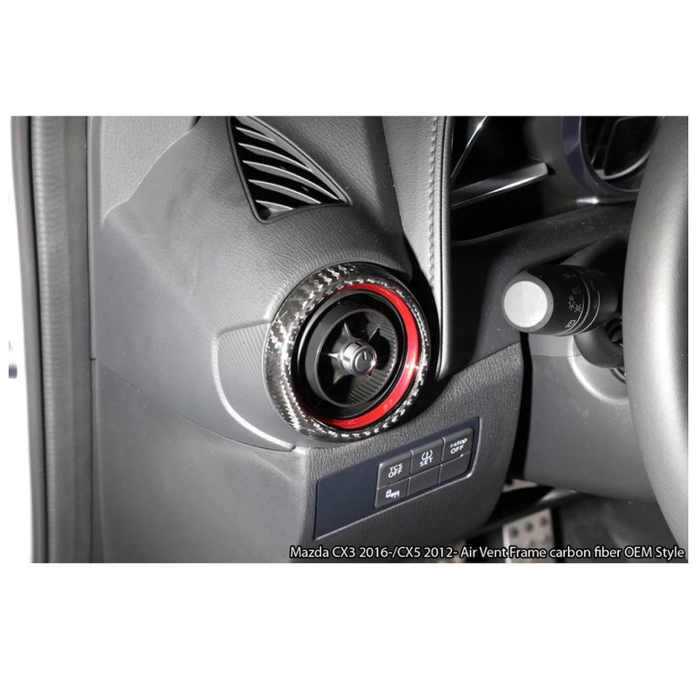 Mazda CX3 ’16 / CX5 ’12 Air Vent Frame Set (Carbon