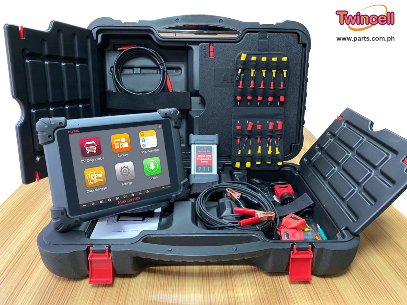 Autel Maxisys Ms908cv Commercial Truck Diagnostic Scanner Twincell